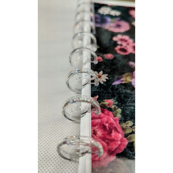 Discbound Journal - 9x11 in, Lined pages, 50 Sheets, Pink & Purple Floral - Picture 7 of 7